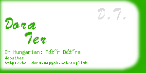 dora ter business card